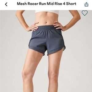 Athleta Mesh Racer Run Short